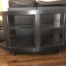Black/Brown Wooden TV Stand