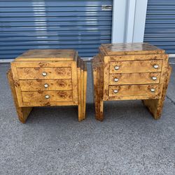 Two Art Deco Chests of Drawers/Bedside Tables ($325ea.)