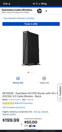 Netgear AC1750 DUAL MODEM