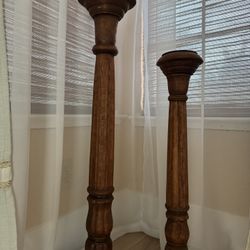 2 Large Candleholders