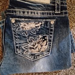 Miss Me jeans Roses  size 28