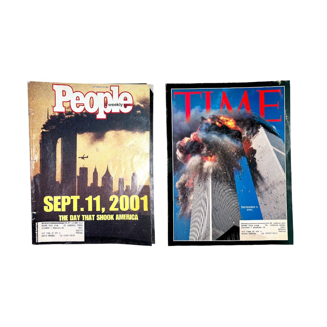 Bundle of 2 September 11 2001 Themed Magazines Time People Weekly