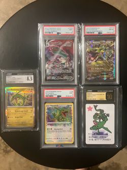 Pokémon Rayquaza PSA Slab Lot
