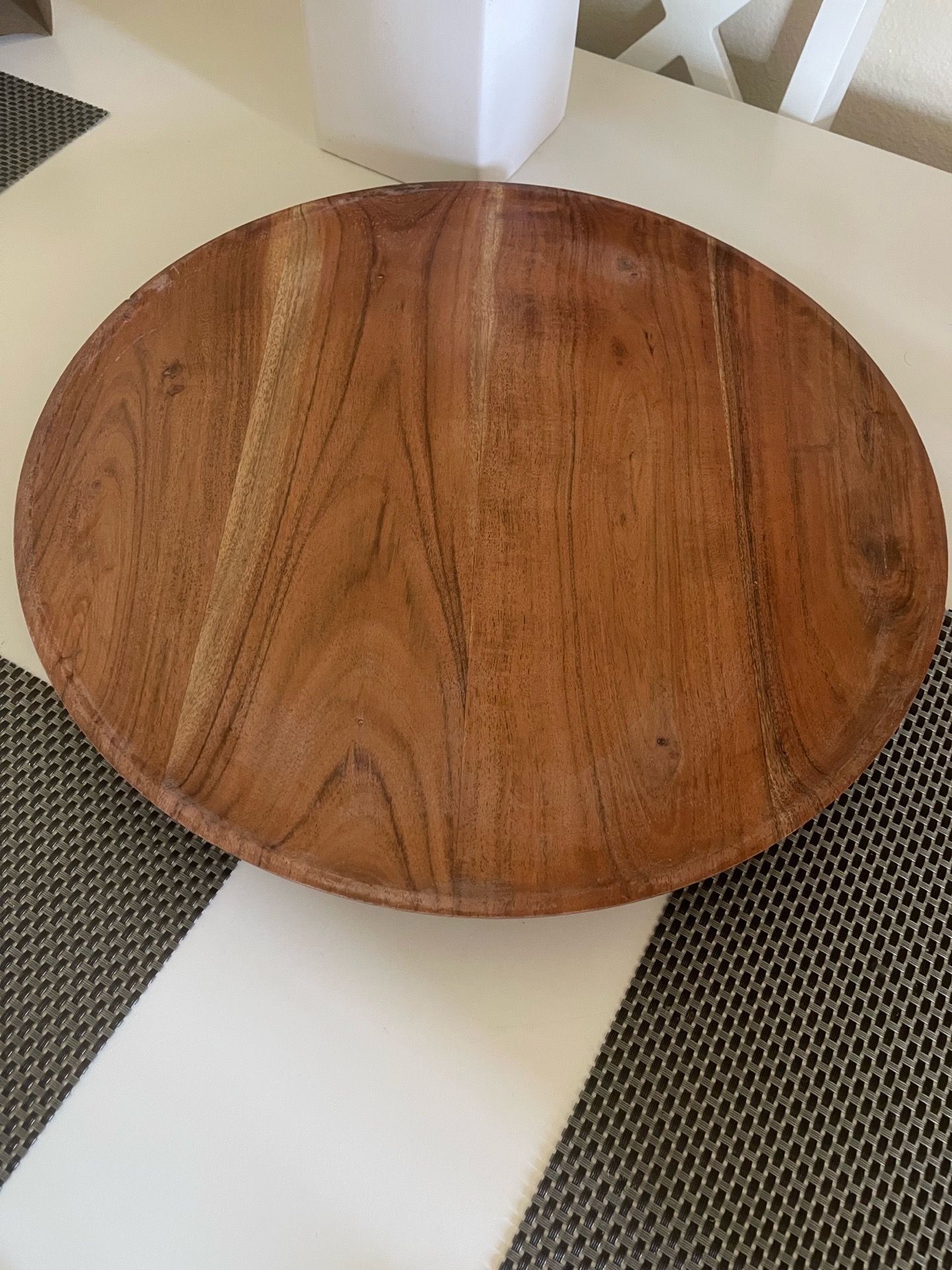 Lazy Susan wooden serving tray