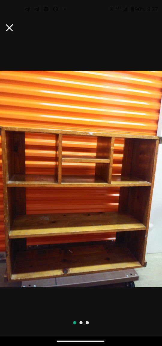 Wood Shelf Storage Case Organizer 