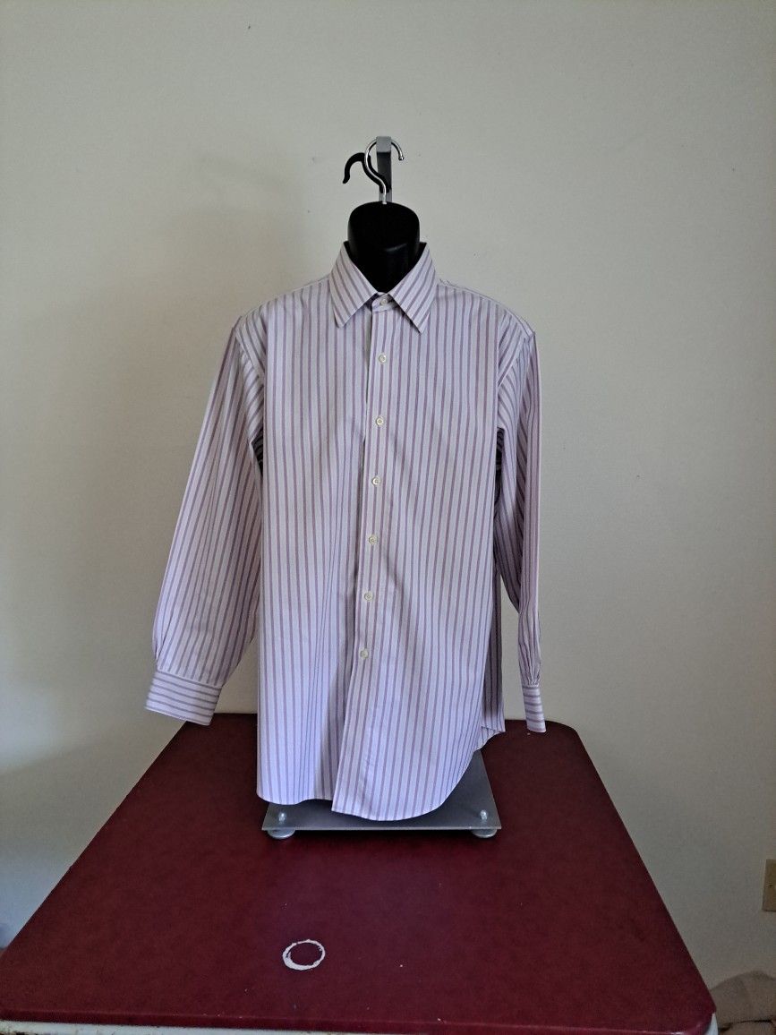 Brooks Brothers Mens Dress Shirt Striped