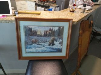 Grizzlies Fishing Manuel Mansanarez Jr Print