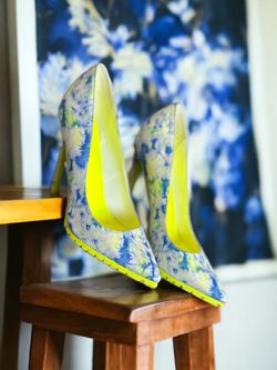 Lime And Blue Heels 