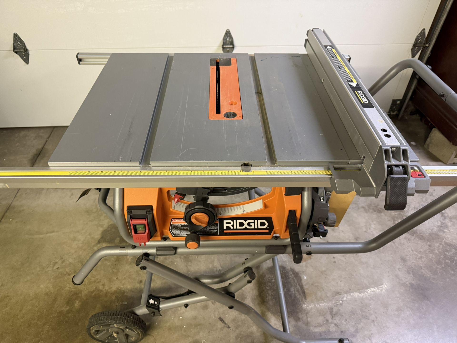 Ridgid Table Saw With Folding Stand