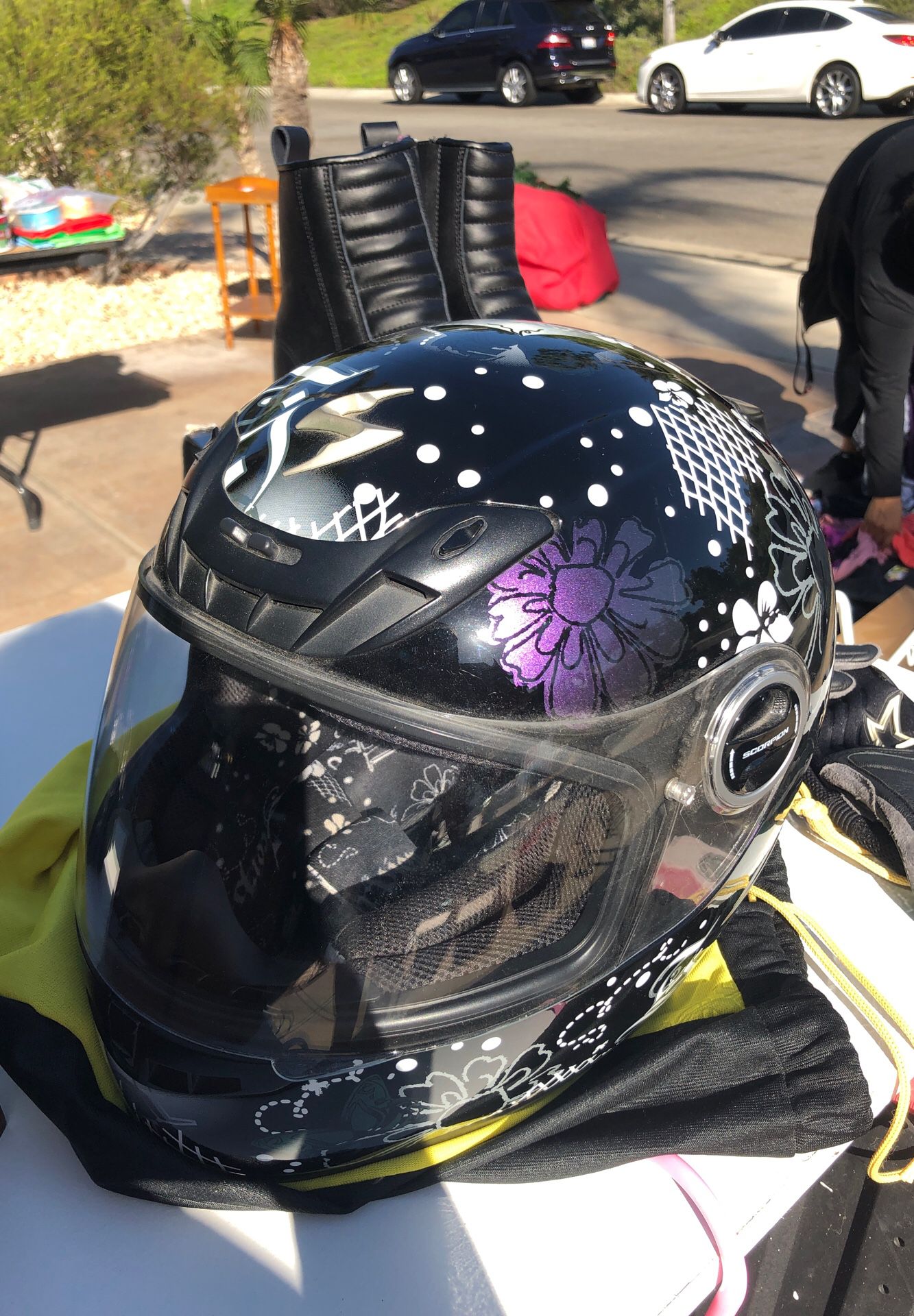 Motorcycle Helmet , Gloves