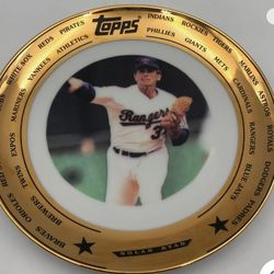 Nolan Ryan Limited Edition # 329.   24K Gold Foil Trim 7.5" Collectors Plate 