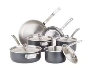 Viking 5-Ply Hard Anodized 10-piece Cookware Set with Stainless Steel Interior