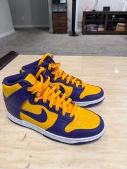 Nike Dunk High Lakers Size 10
