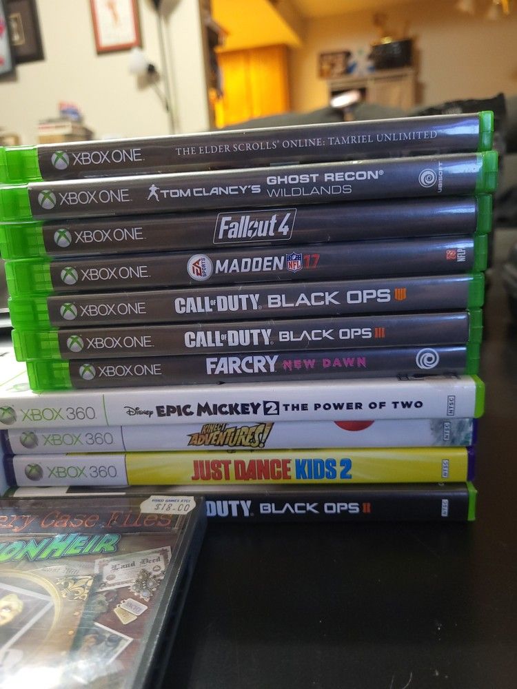 Xbox One And 360 Game Lot