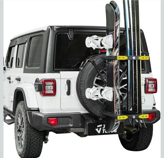 JOYTUTUS Spare Tire Ski Rack Fits Spare Tire