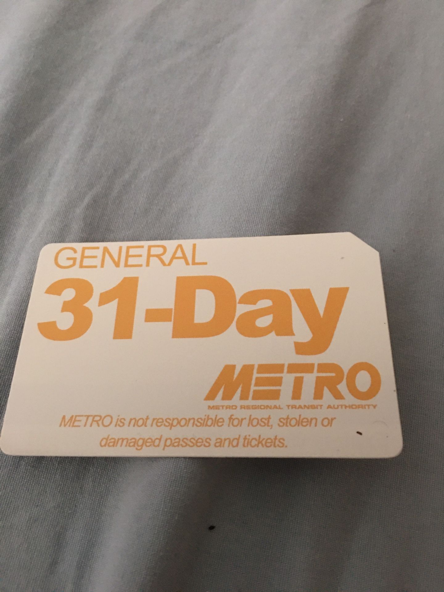 31 day bus pass