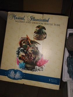 Musical Illuminated Wizard And Dragon Water Tube
