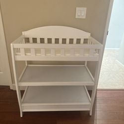 White Changing Table 
