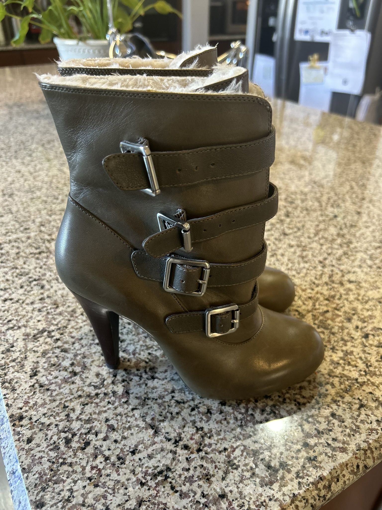 Brand New Giannibini Brown Boots 7.5 Size
