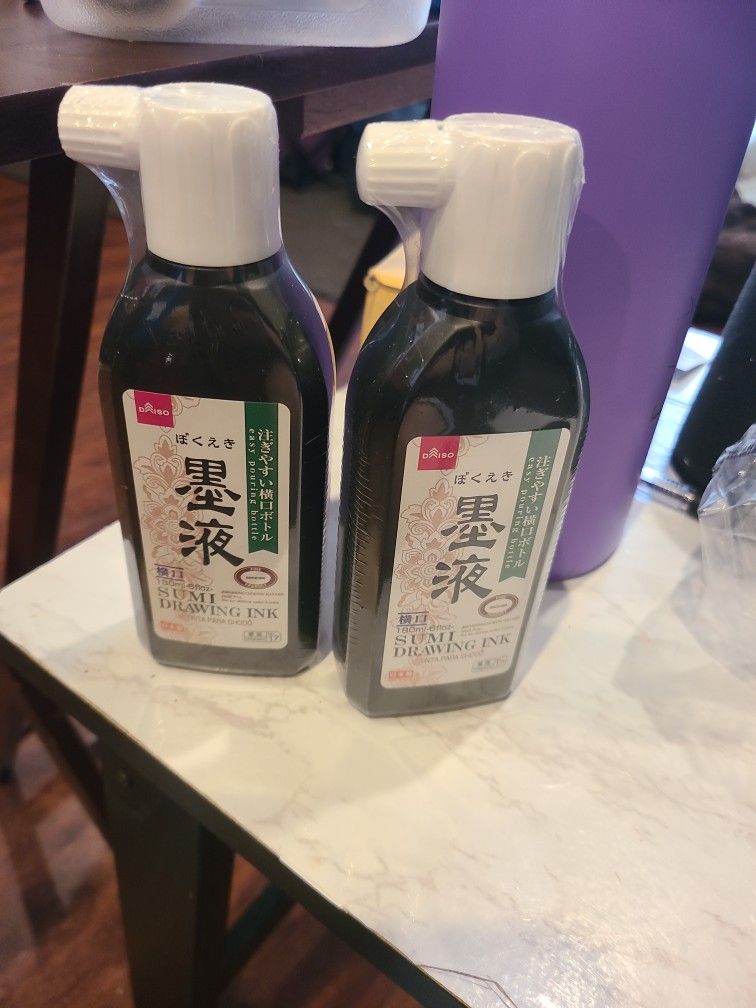 Daiso calligraphy liquid India ink From japan