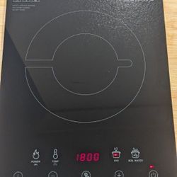 SUNAVO Portable Induction Cooktop, 1800W Sensor Touch Induction Burner