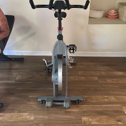 BEST OFFER stationary Bike Workout Black Red And Gray 