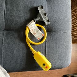 15A GFCI Two Foot Cord With Three Plug Capability 