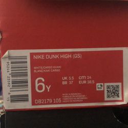 Jordan size 6 kids Nike dunk high