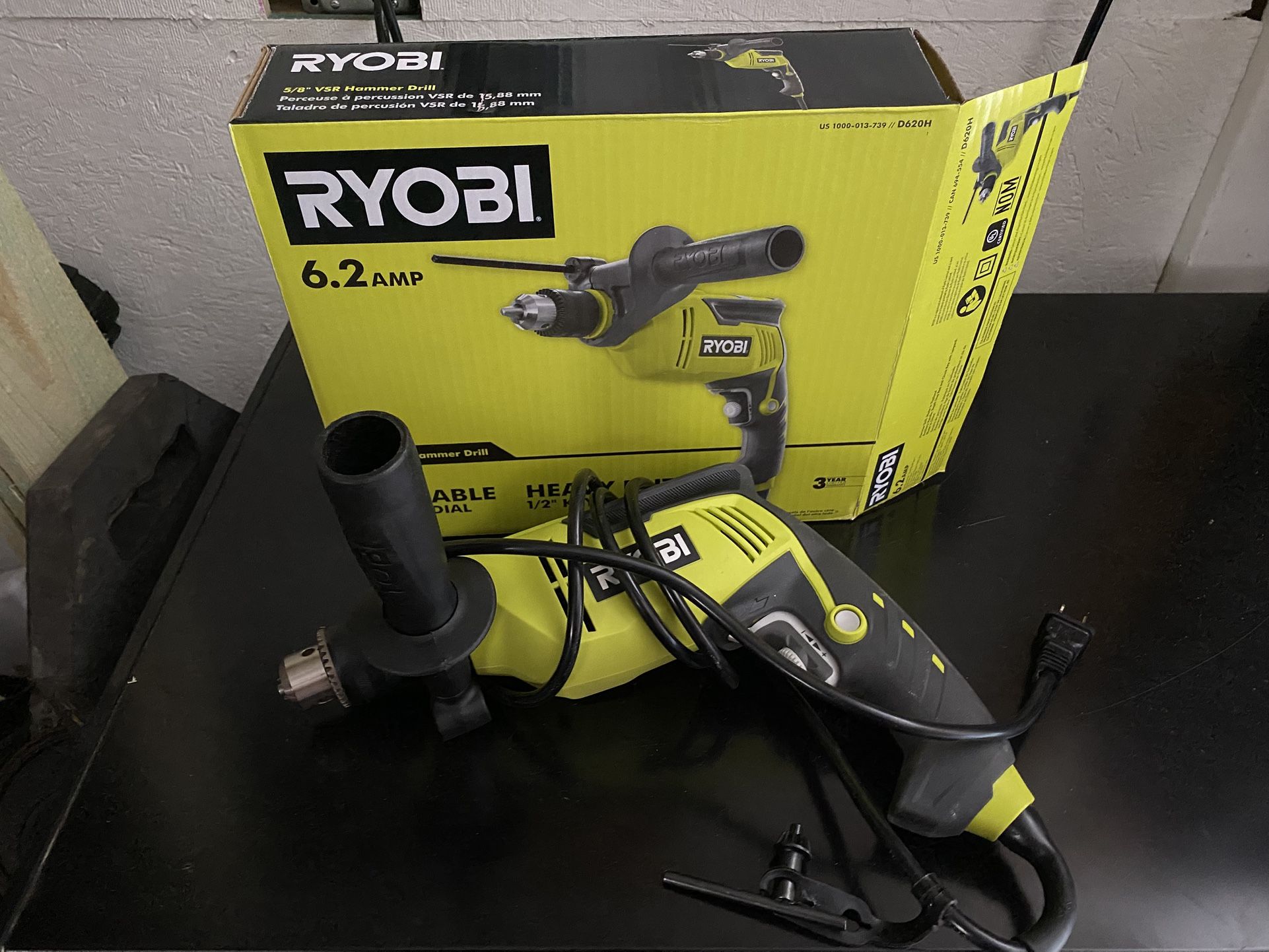 Like New Ryobi Corded Hammer Drill