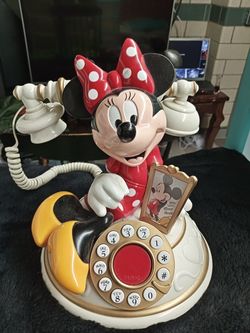 Vintage disney Minnie Mouse rare desk top phone.