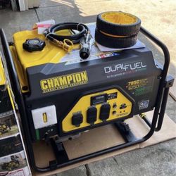 Champion Power Equipment 7850/6250-Watt Recoil Start Gasoline and Propane Powered Dual Fuel Portable Generator with CO Shield