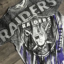 Vintage RARE A.O.P LA Raiders Shirt by Magic Johnson T’s/Ritz SZ LARGE