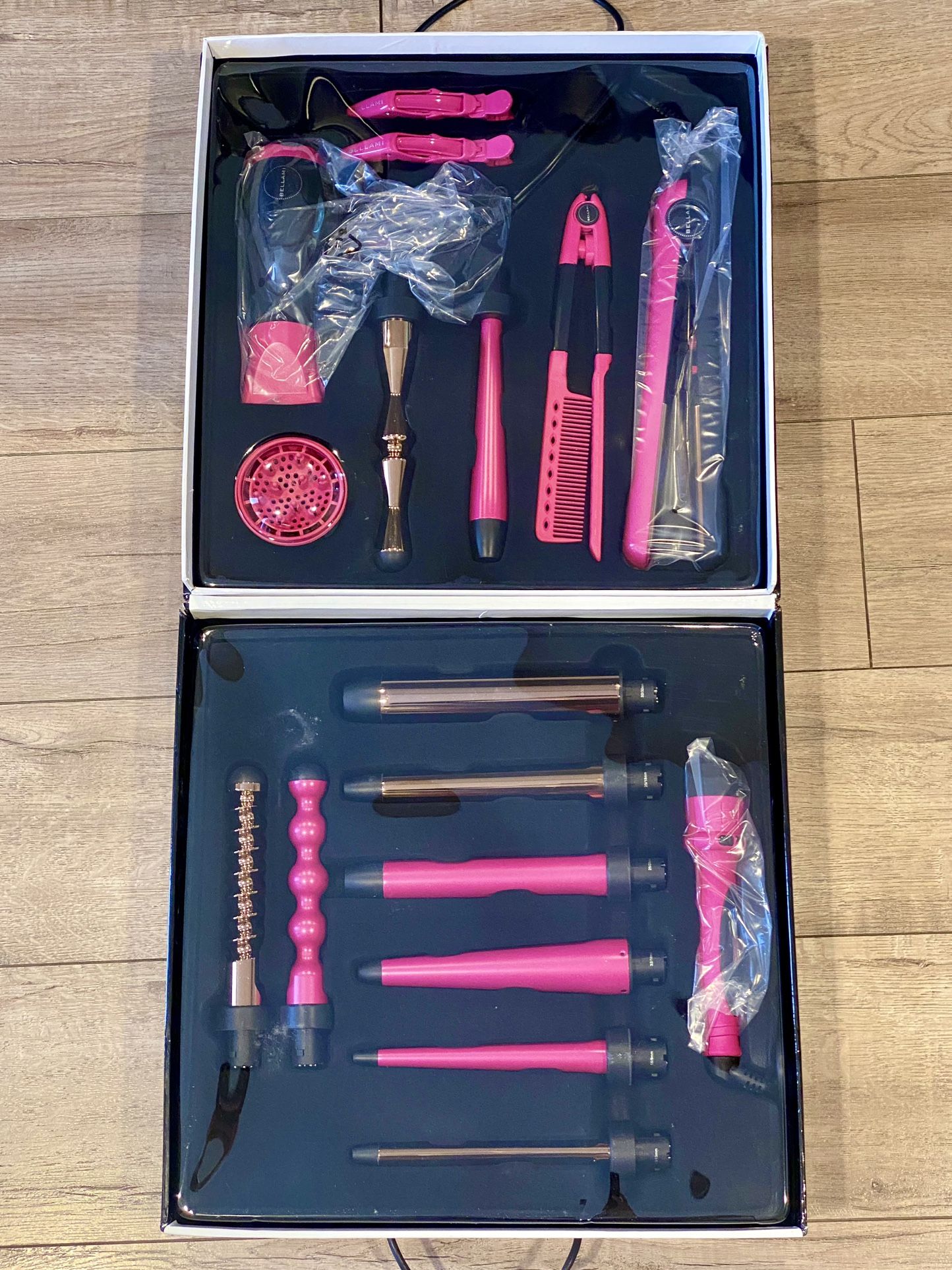 The Bellami 12 & More Hair Curler, Hair Straightener & Blow Dryer Set
