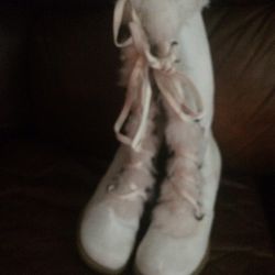 White Boots Size 7
