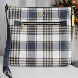 COACH Crossbody Rowan Plaid Purse C8587