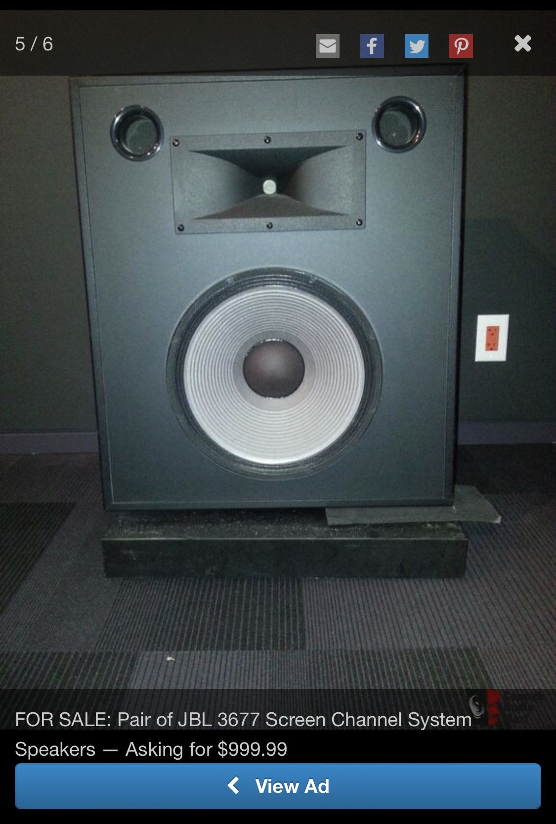 Large Speaker liquidation sale everything must go call for prices for