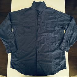 Pre Owned  Columbia  Titanium Omni - Shade  Fishing Golf  Long Sleeve  Button  Men Marine Blue  Size XL