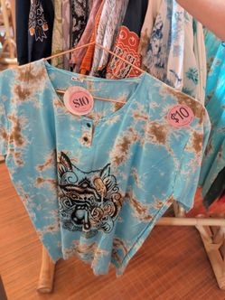 Bali Tie-Dye Graphic Top