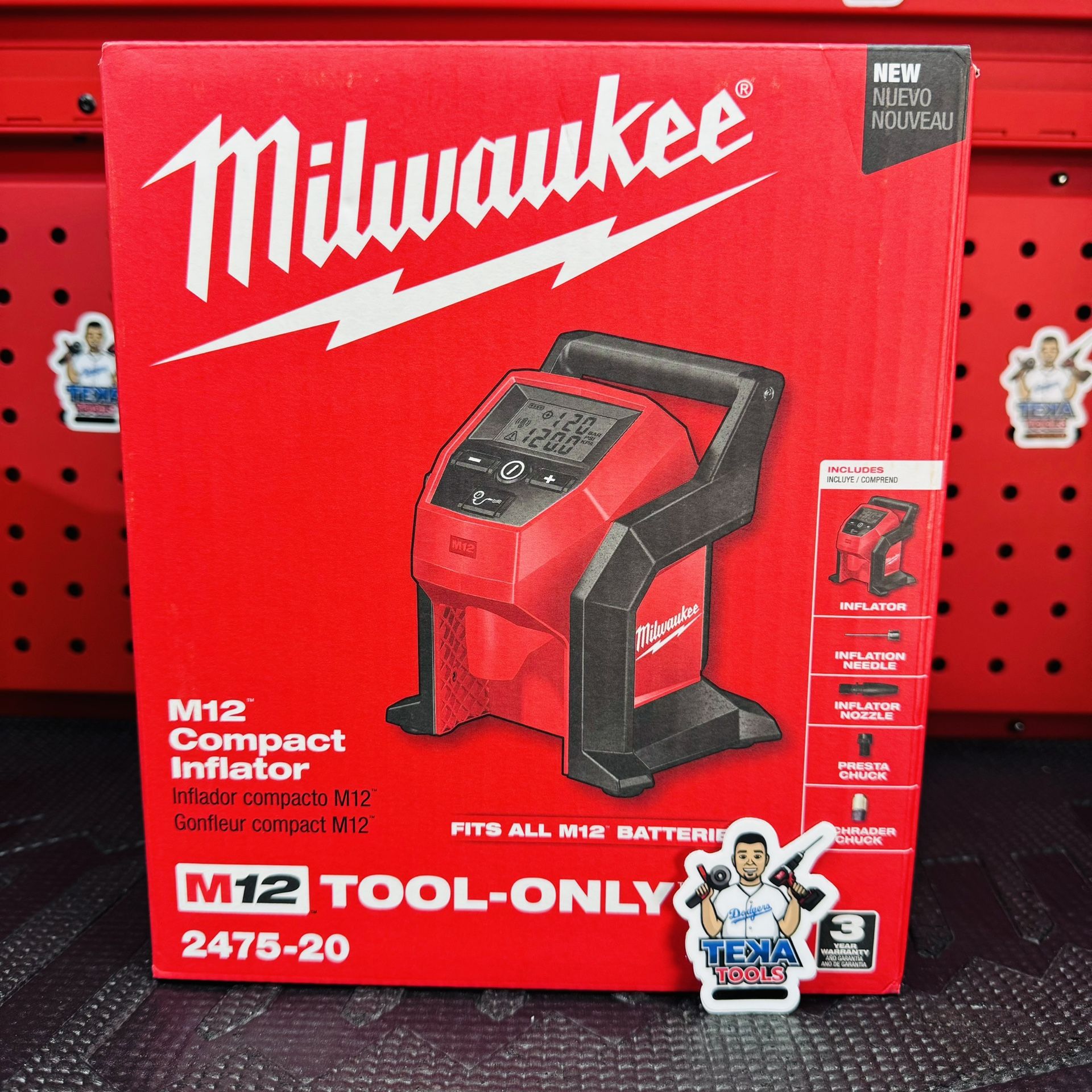 Milwaukee M12 12-Volt Lithium-Ion Cordless Electric Portable Inflator (Tool-Only)