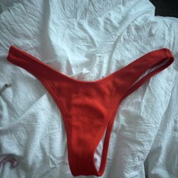 red and black bikini bottoms