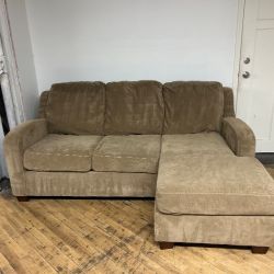 Delivery Available brown sectional sofa couch