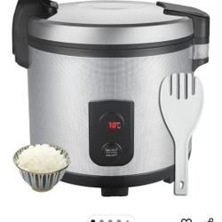 Commercial Rice Warmer(Not Rice Cooker) 55 Raw/110 CUP Portable 20L Big Food Warmer / 122℉- 178℉ Adjustable Temperature/ 130W/ Non-stick Inner Pot