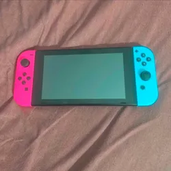 Nintendo Switch V1 HAC-001 - Neon Red and Blue Joy-Cons