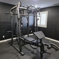 Smith Machine 2001 | Multi-Use Adj Bench | Gym Equipment | Fitness | Squat Rack | Excercise |🔴WEIGHTS AND BARBELL SOLD SEPARATELY 🔴 FREE DELIVERY 🚚