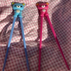 Set of 2 - Kids Bear Chopsticks  Cash only