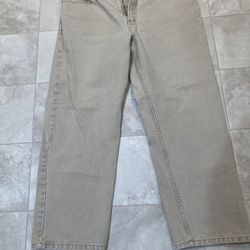 Mens High Sierra Tan Jeans 38 By 30 Relaxed Fit 
