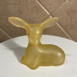 Vintage Avon Glass Baby Deer/Fawn Bottle 