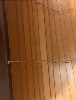 Blinds 5 pieces, Everwood 2” Traditional 30 1/4 x 56 (no hardware)