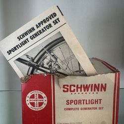 Schwinn Instruction Sheet And Box For Sportlight