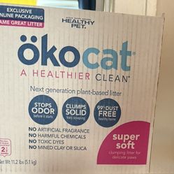 ökocat Super Soft Wood Clumping Cat Litter, Unscented,11.2 pound